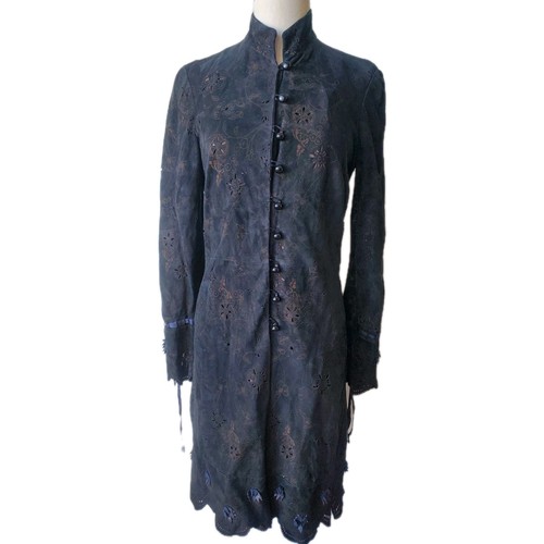 Manteau daim souple - manteau, en