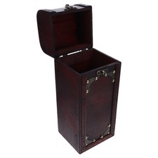  Coffret À Vin Rétro Cubi Rouge Bouteille De Caisses En Bois Étui Transport