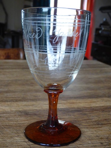 Verre sur pied cristal - verre,