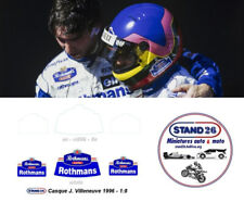 376 decals helmet casque Villeneuve 1996 for Minichamps 1:8