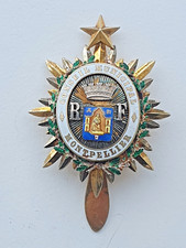 Insigne de fonction: Conseil Municipal de Montpellier, vermeil et émail, 55x42