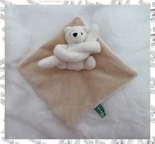 Doudou Plat Ours Blanc Grands