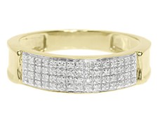 Men's 4 Row Pave Diamond
