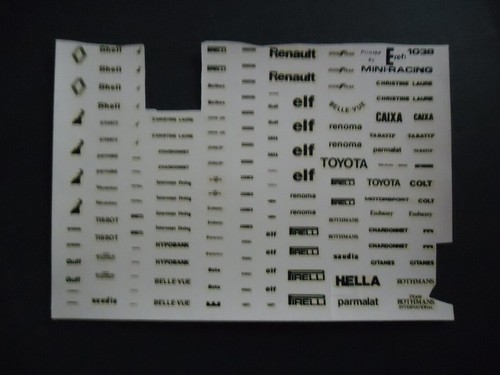 1038 decals mini - mr, 1/43°