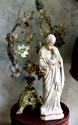 Large antique saint joseph - large, &