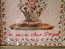 Tableau tapisserie ancienne au