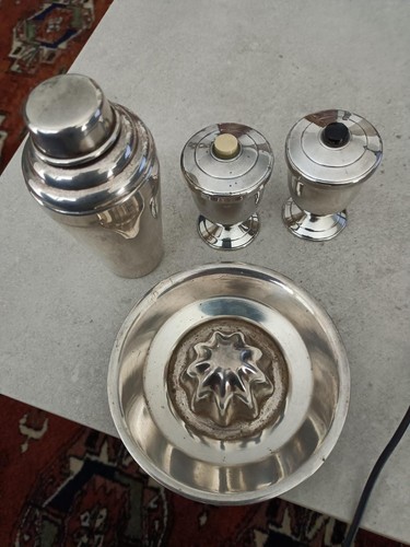 Lot objets métal - , (