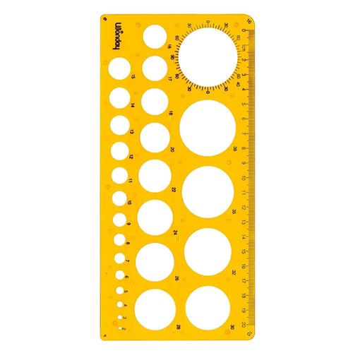 Trace cercles normographe - -,