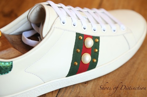 Baskets cuir gucci ace - baskets,