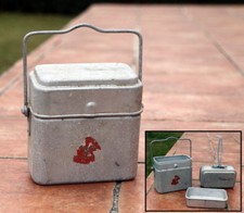 Gamelle aluminium Le Grand Tetras vintage dans son jus idem militaria à restorer