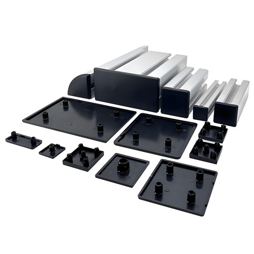 Aluminium profile end caps - aluminium,
