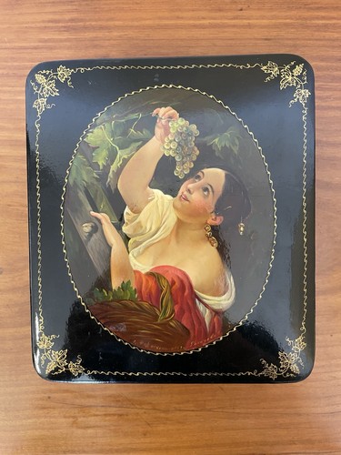 Boîte laque russe décor - boîte,