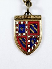 PORTE-CLES - BLASON BOURGOGNE Métal Émaillé - Fontiere SAINT-FLORENTIN 1960s -