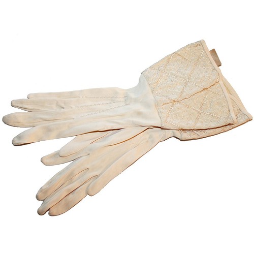 Ancienne paire gants longs - paire,