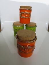 VINTAGE 1970, 4 POTS A EPICES