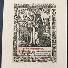 Gravure Ancienne Saint Paul