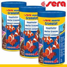 SERA MARIN GRANULAT NATURE 1000ML X 3  NOURRITURE POISSON EAU DE MER ref 00379