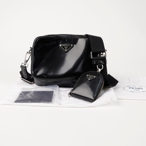 Prada sacoche cuir brossé - sacoche,