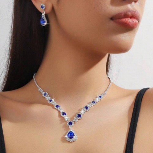 Mode cristal collier boucles - mode,