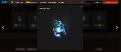 Compte wow tigre - +, spectral