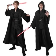 Déguisement Adult Enfant Costume Guerrier Tunique Laser Saber Cape Capuche No...