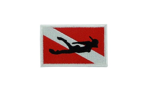 Patch ecusson brode plongeuse