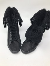 Women's Winter Black Lace up