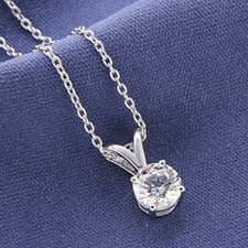 Collier solitaire 1 ct - collier,