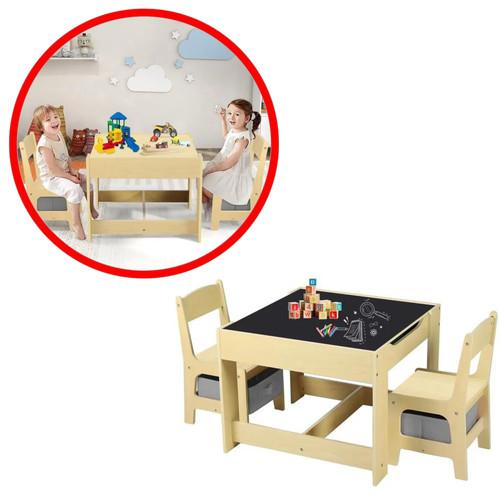 Ensemble table chaises - table, 2