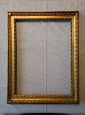 cadre bois baguette doré louis XVI feuillure 42 cm x 32 old frame gravure