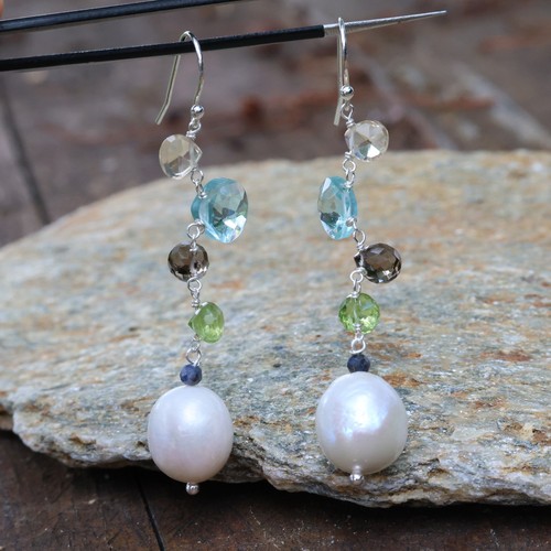 Boucles oreilles perle - d'oreilles, de