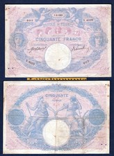 50 Francs Bleu et Rose 7/6/1911 TB V.4029 803 - Type 1889 –