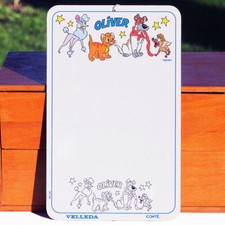 Tableau ardoise Velleda Conté vintage Disney Oliver & Compagnie