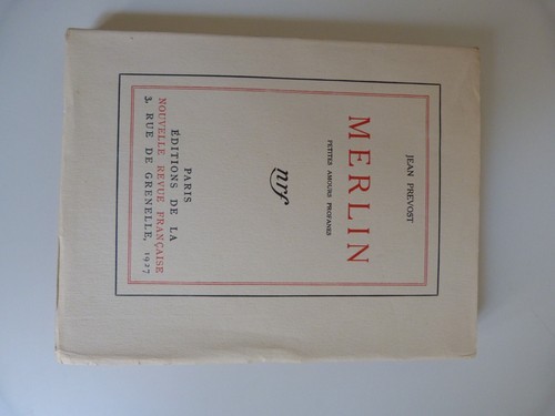 Jean prevost merlin edition - prevost,, merlin.