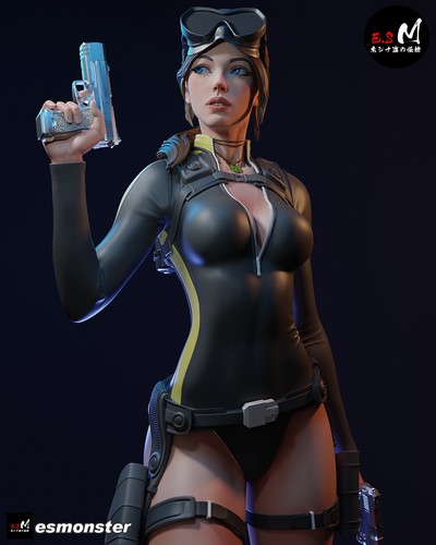 Lara croft 3d - (dive,