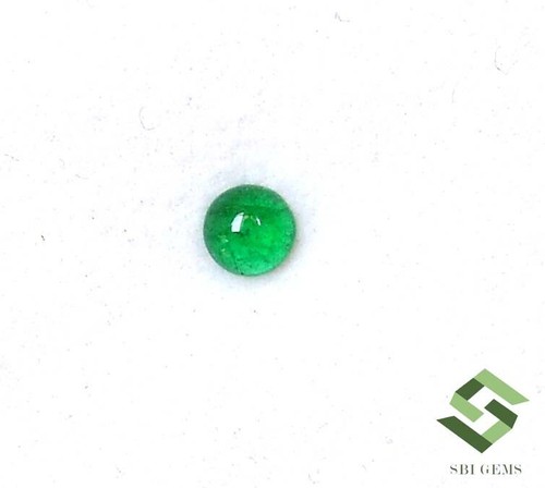 Cabochon rond émeraude - cabochon,