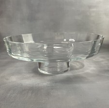 Coupe sur pied en cristal / plat de présentation / cloche Diam. ~17cm