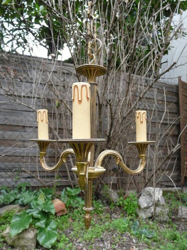 Ancien lustre bronze doré - ancien,