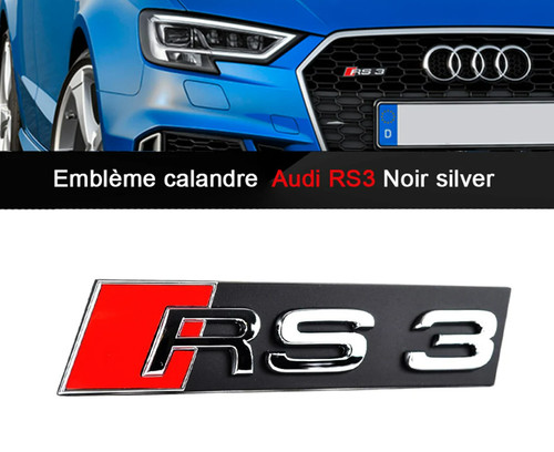 Logo audi rs3 - calandre, chrome