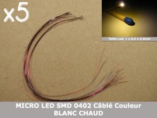 Pack 5pcs MICRO LED SMD 0402