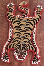 Tapis tigre tibétain 3x5