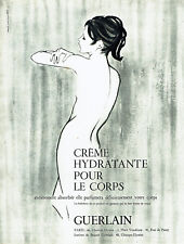 Publicité Advertising 058  1963   Guerlain  cosmétiques creme hydratante corps