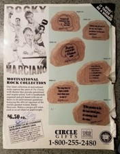 ROCKY MARCIANO Motivational Rock Collection Magazine Ad-Circle Gifts
