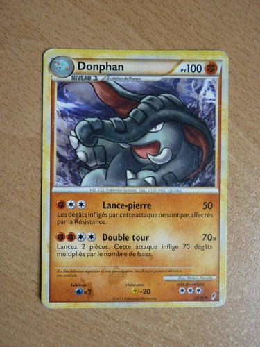 Carte pokémon donphan - donphan, 100