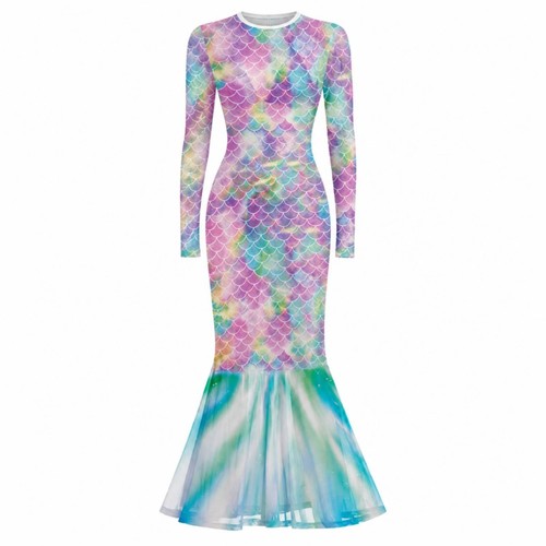 Robe sirène imprimée - sirène,