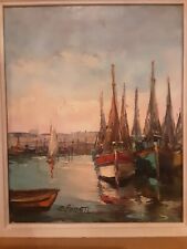 tableau ancien huile sur toile signé  R.  LOROTTE