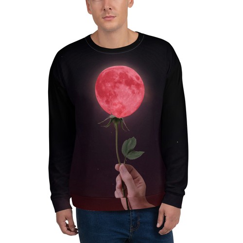 Moon flower hand - moon,
