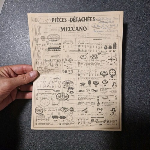 Meccano catalogue pièces - meccano,