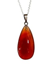 Collier pendentif cornaline