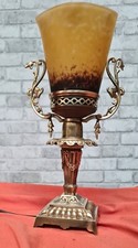 Lampe bronze signé - bronze,